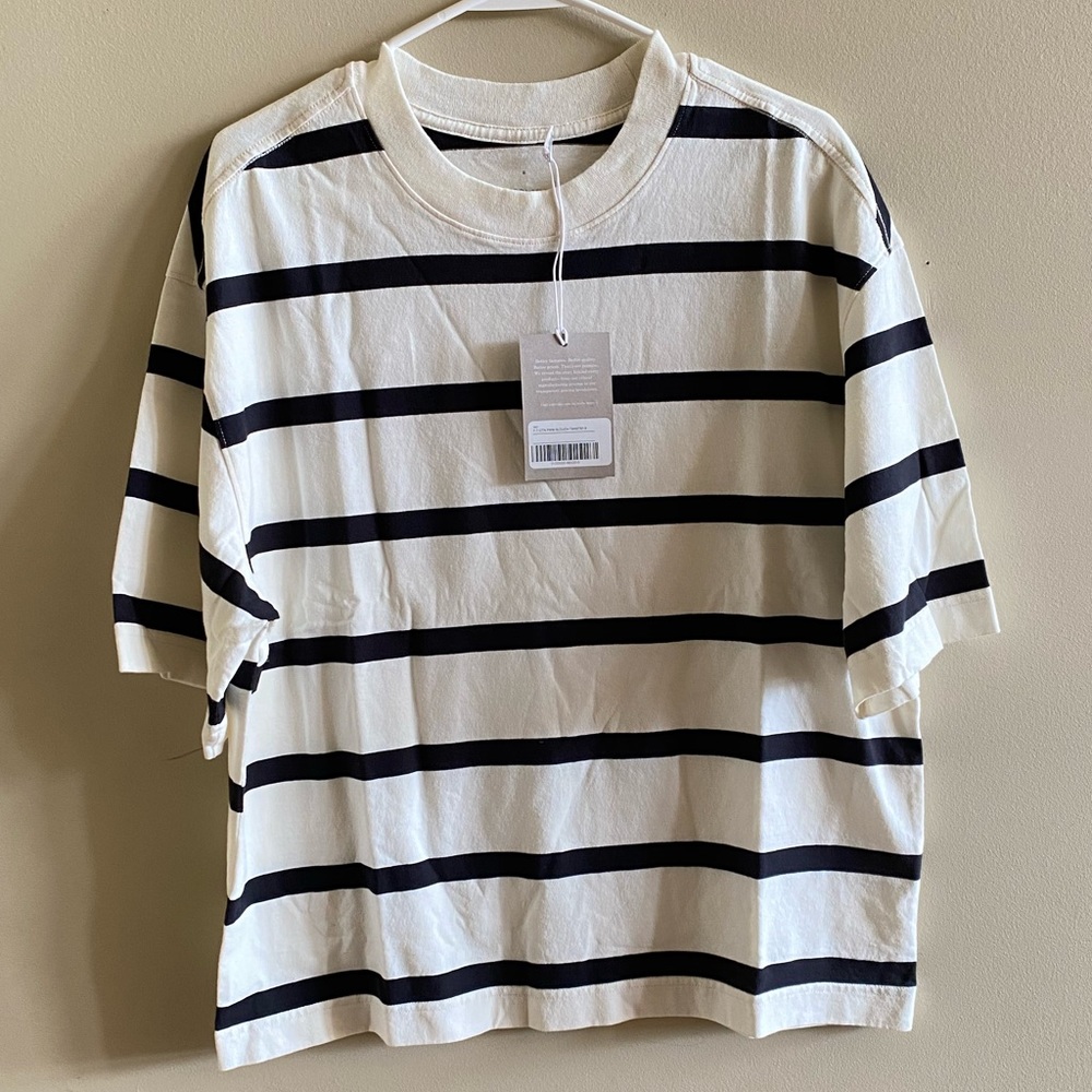 Everlane Slouchy Striped Tee